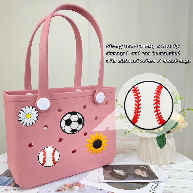 Lckaey Rubber Beach Bag Accessories-PVC Rubber decoration-for EVA Purse Bogg Inserts Y064figure 25 - Image 5